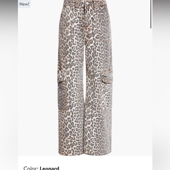 ISO Gianni leopard cargo pants - Picture 1 of 1